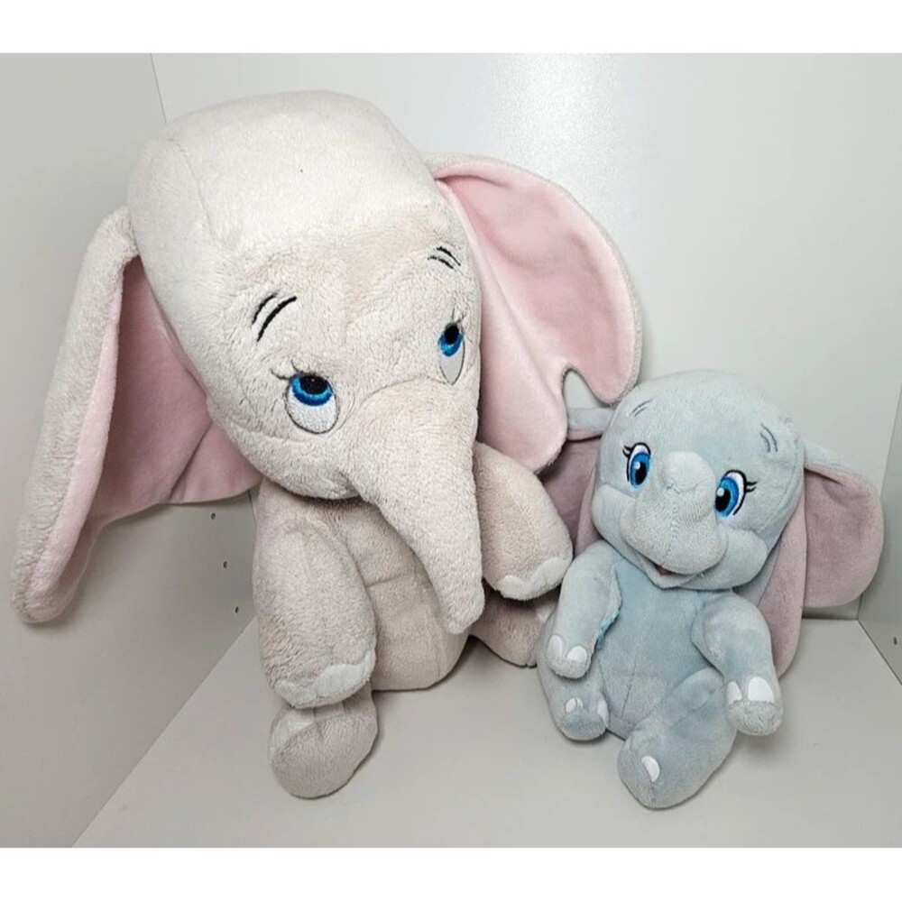 Dumbo Plush Bundle: Vintage Disneyland Resort Disney's Babies & Ty Beanie Babies
